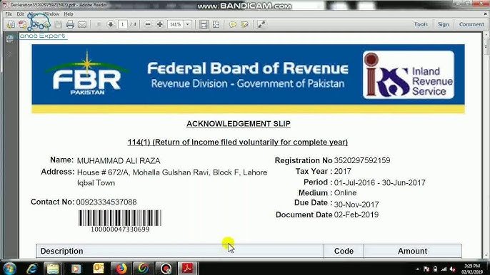 FBR Notices